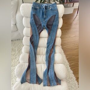 Mugler Mesh Denim